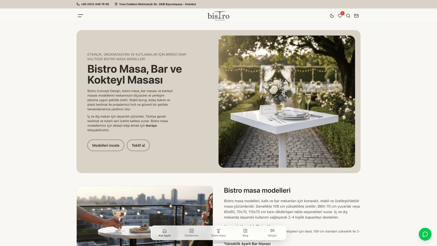 Bistro Concept Design