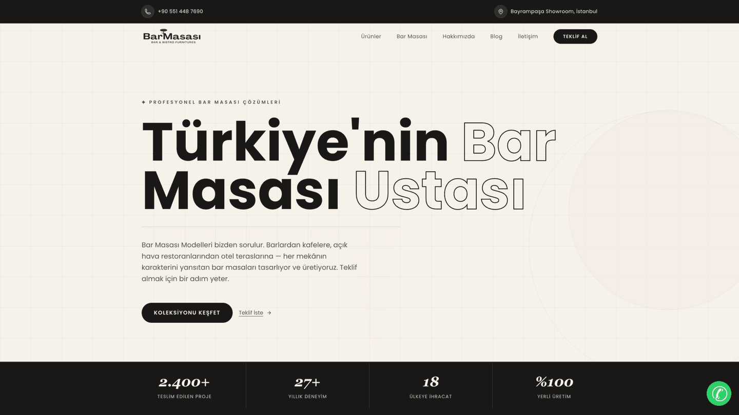 Bar Masası